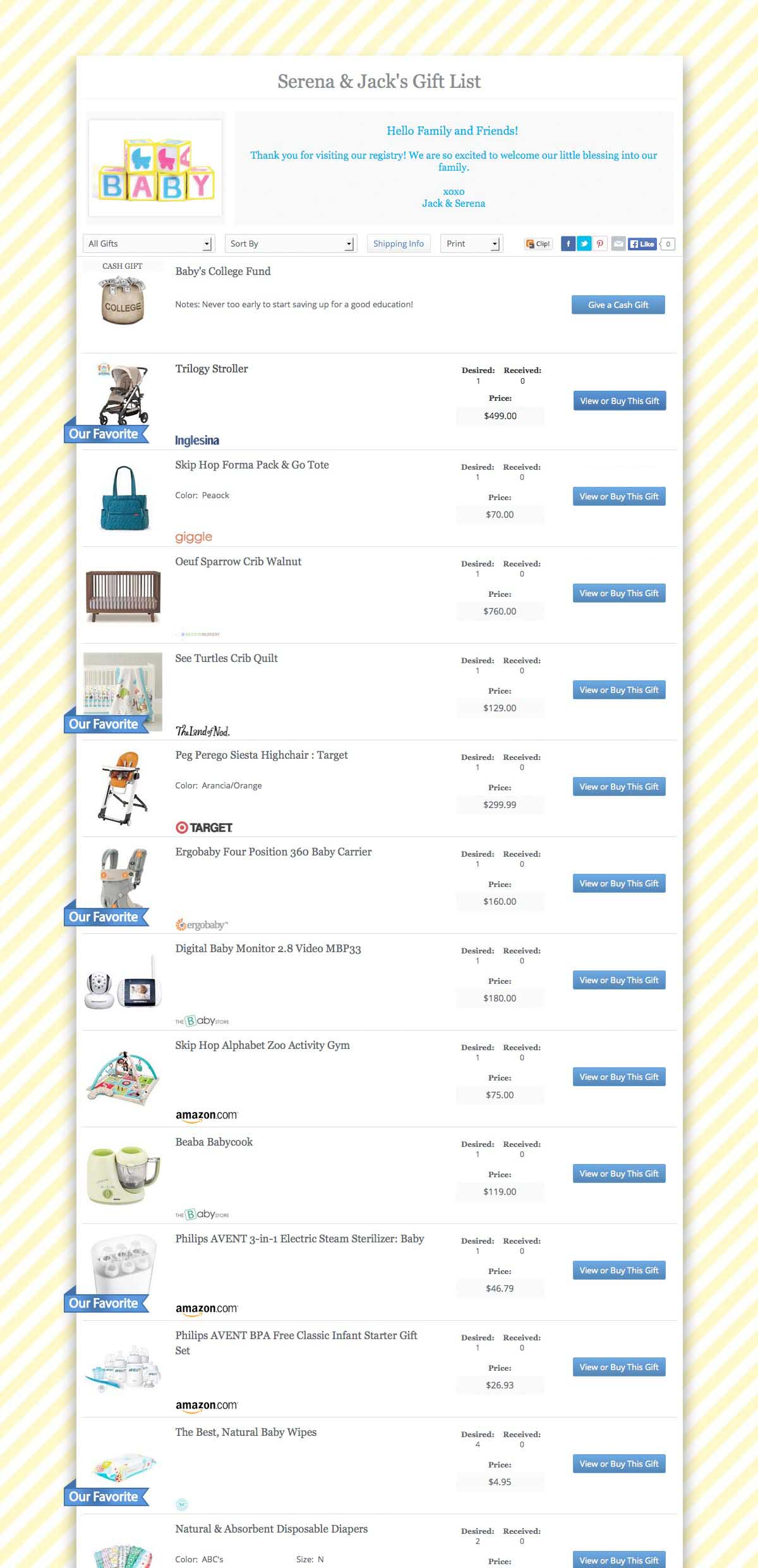 myregistry baby registry