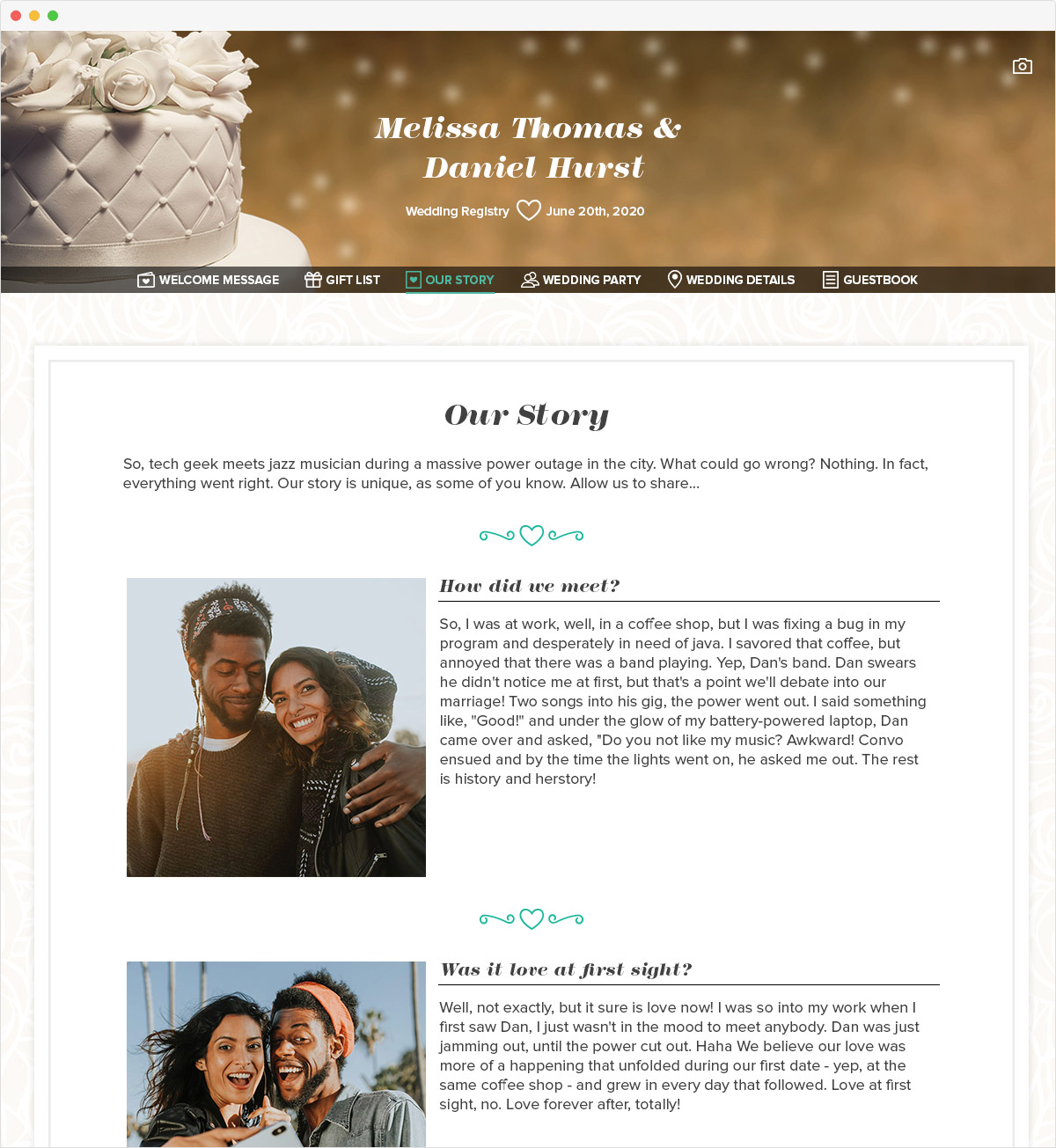 Free Wedding Website: Build a Custom Site for Your Big Day | MyRegistry