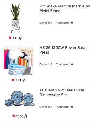 Dark leather watch, pink boutonniere, maroon bow tie, two entwined gold wedding rings and corsage scattered around wedding registry name.